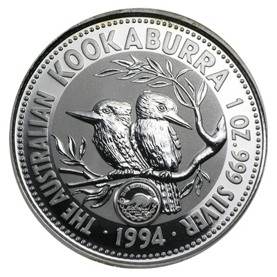 1994 Silver 1oz KOOKABURRA - 'Commonwealth Games' Privy Mark